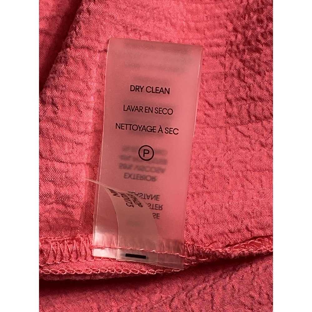 Calvin Klein Dress Womens 8 Pink Smocked Maxi Sundress Ruffle Strap Textured - Picture 11 of 12